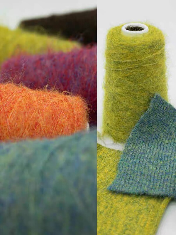 Thinger Imitation Alpaca Elastic Long Wool Yarn | 1 Strand 4.2 Count for Knitting, Weaving, Hand Knitting, and Machine Knitting