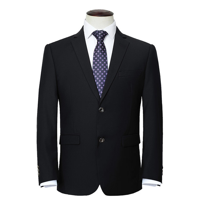 Plus size suit men's suit plus fat plus size fat man business formal suit jacket wedding dress ສີ​ດໍາ casual