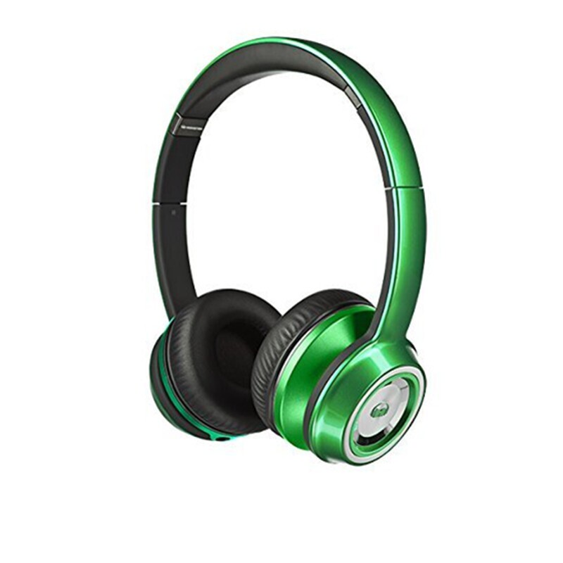 Monster Magic Ntune Spiritual Wired Headphones Headset Headset Open Microphone Line Control Green