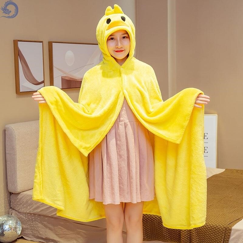 Primary school Children's nap theorizer The Beatles Shoulder Blanket Classroom with a parent-child cartoon cape Children's adult lunchtime cover blanket