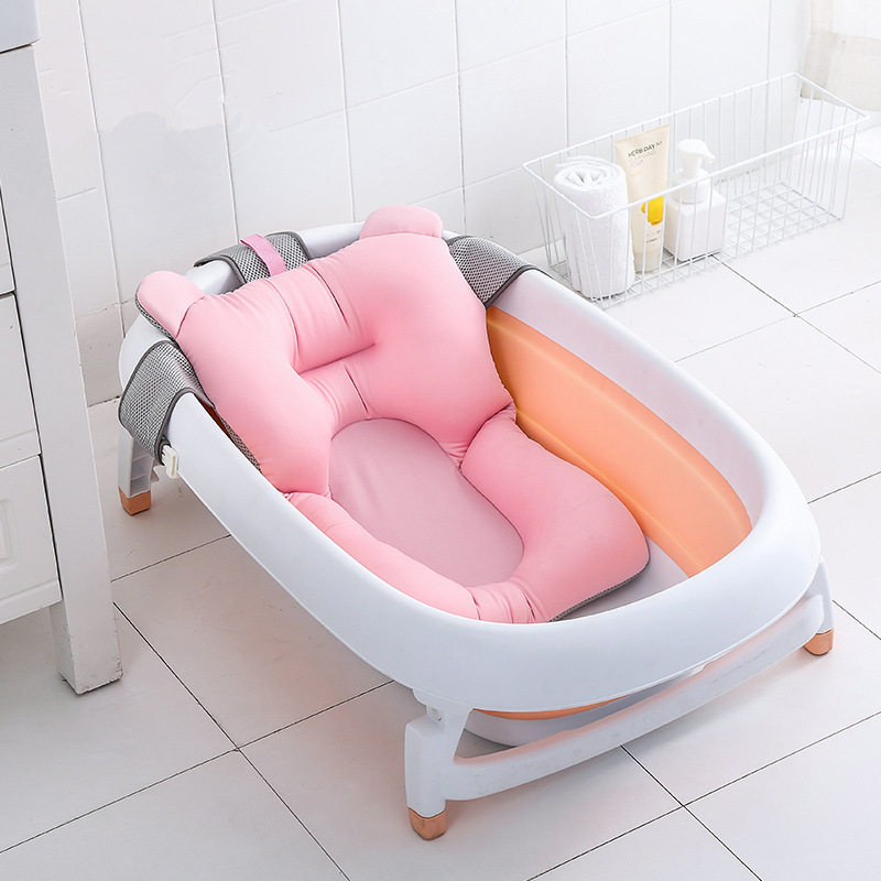 Baby bath net pocket Newborn bath tub can sit on the non-slip mat bath frame bath bed universal suspension 3D