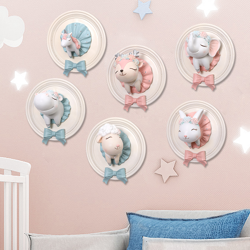 Unicorn Decorations Wall-mounted Indoor Wall Wall Pendant Ins Wind Room Arrangement Children's Room Wall Hanging Accessories