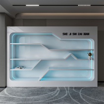 Enterprise exhibition hall honor patent cultural wall cabinet medal trophy certificate product sample wall display cabinet display cabinet