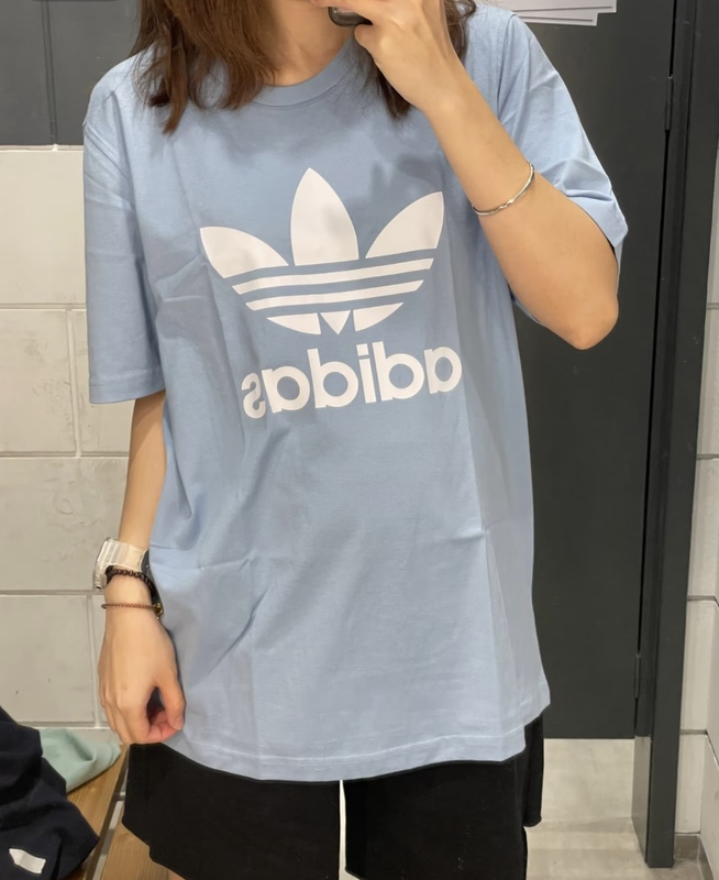 Wenwen Genuine Adidas Trefoil Men's and Women's New Round Neck Short-Sleeved Casual T-Shirt H06638