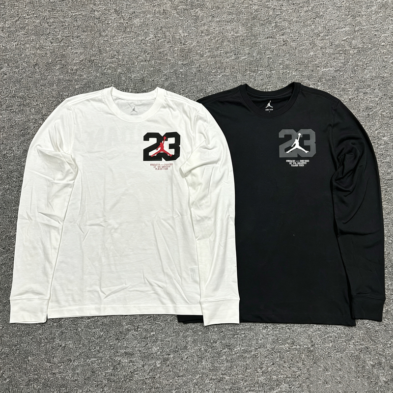 Authentic Nike Aj Men's and Women's Casual Long-Sleeve T-Shirt Sports Base Layer Dz1981-010 100