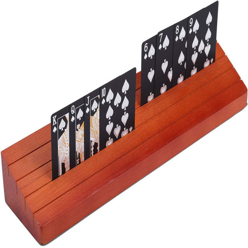 Hot Pins Tabletop Games Show Rack Wooden Playing Cards Base Cards Photo Bracket Solid Wood Playing Cards Bracket-Taobao