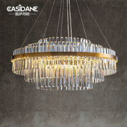 [Prism] Post-Modern Crystal Chandelier, Post-Modern Accessible Luxury Living Room Lamp, Restaurant Lamp, Atmospheric Luxury House