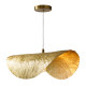 All-Copper Creative Hat-Shaped Pendant Light, Stylish and Atmospheric Dining Room Light, Designer Lighting, Leaf-Shaped Pendant Light, Study Room Light