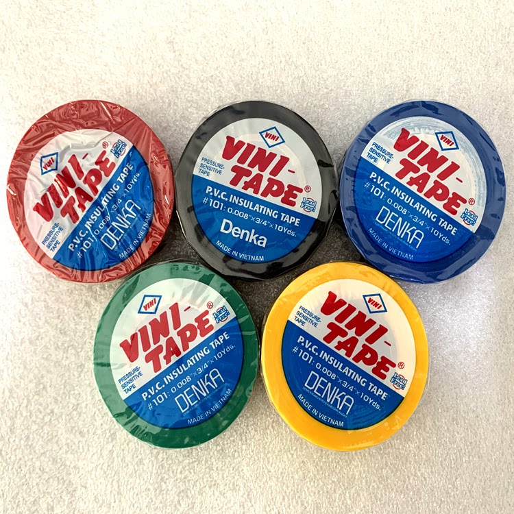 Japan VINI-TAPE imported insulated electrical tape 101# high temperature resistant water resistant plastic tape DENKA