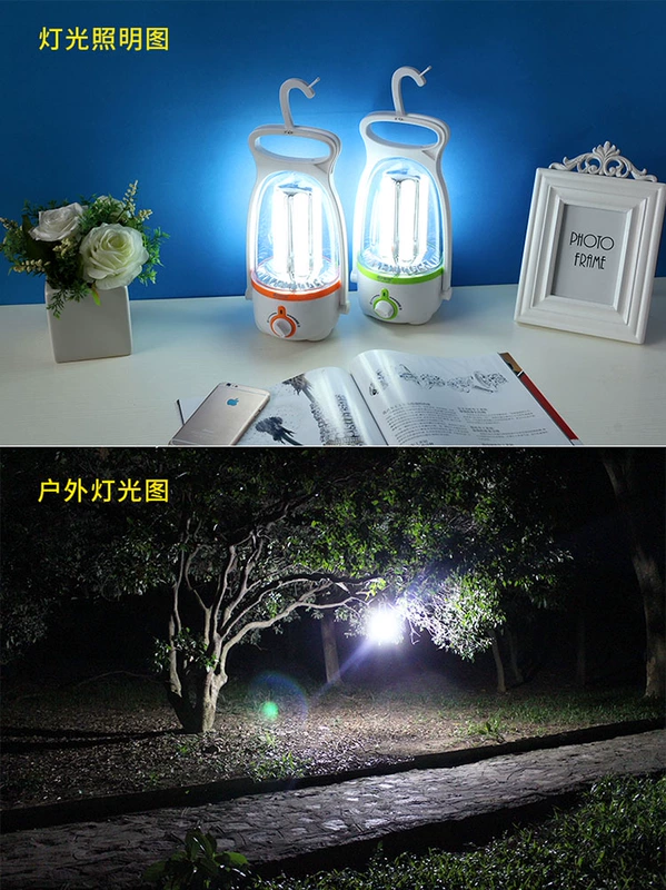 Led ngoài trời lều cắm trại đèn lồng sạc năng lượng mặt trời đèn đường nhà khẩn cấp đa chức năng chiếu sáng di động