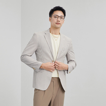 Casual small suit men Spring and Autumn Korean trend handsome versatile solid color suit men corduroy single western coat