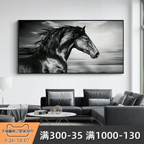 Horse gallop simple modern living room large decorative painting horse painting model room hanging painting sofa background wall painting