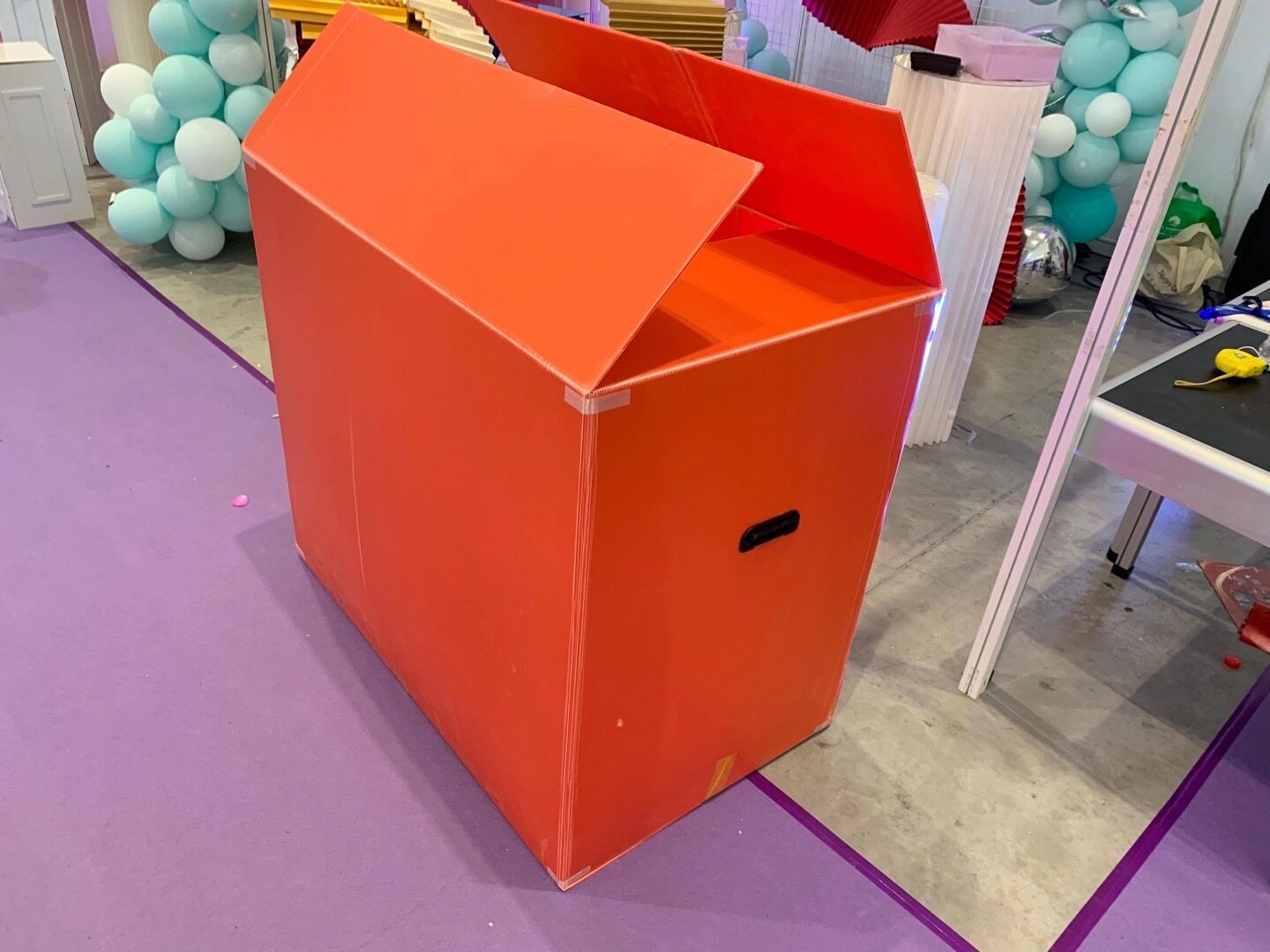 New flower row box boxed flower material containing box props waterproof and moisture-proof PPE wedding ceremony Wedding Hall Floral