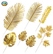 Wedding simulation turtle back leaf loose tail gold series cross-border supply Wedding cloth exhibition celebration decoration factory direct sales