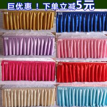 2 times fold Ice Silk tart apron stage curtain wedding fence table clip sign in ttable table cloth side custom