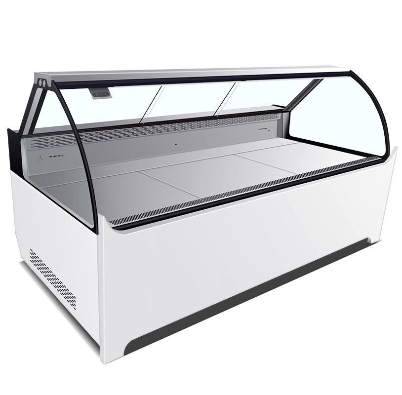 Windless duck neck cabinet cooked food cabinet fresh-keeping stewed vegetables cold vegetables fruit fishing refrigerated display cabinet string commercial ready-made freezer