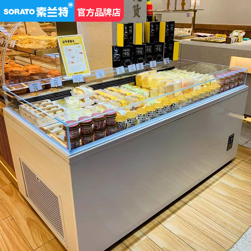 Open sandwich cabinet sushi display cabinet 1 2 meters cake cabinet 0 9 meters pastry freezer mousse fresh cabinet