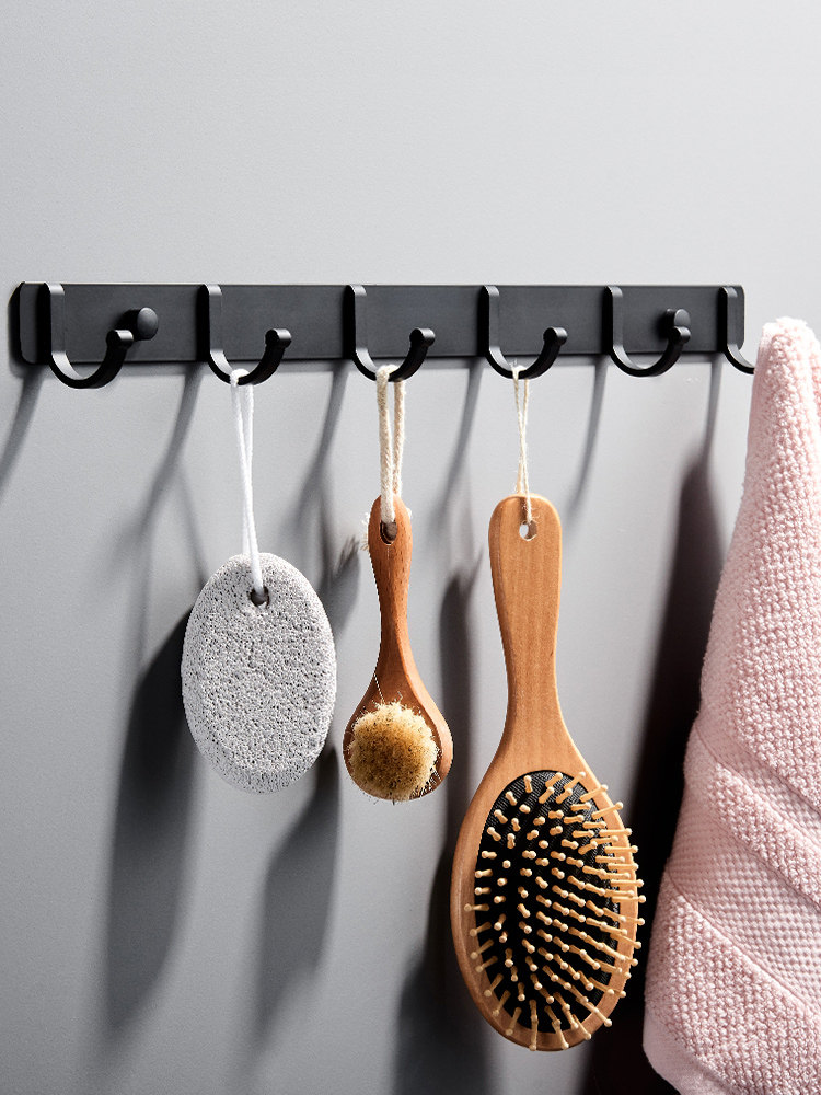 Kitchen corner hook wall hole-free artifact strong load-bearing door bathroom hook nail-free dormitory