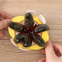 Egg-cutting-egg-cut half-cut-cut-egg-cut egg-knife commercial divider cut-flower pattern leather egg three-in-one