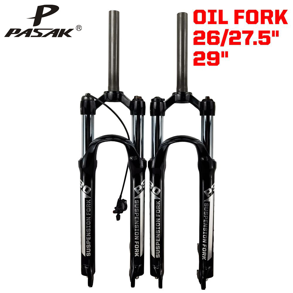 PASAK mountaineering bike oil spring shock-proof front fork P30 oil pressure liquid shoulder control lock dead 26 27 5 29 inch