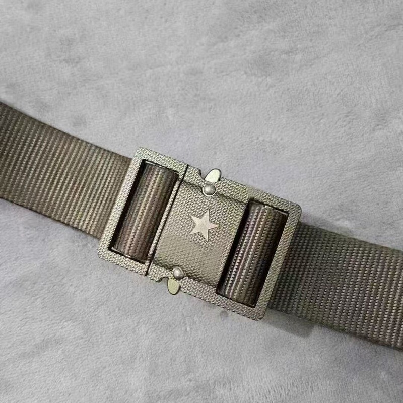 25 New Quick Open Snake Buckle One-Click Quick Release Lightweight Detachable Zinc Alloy Braided Inner Belt with Strong Nylon