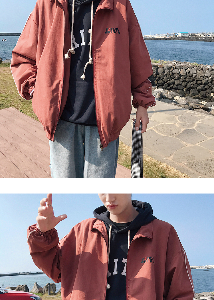 Joker lapel áo khoác nam phiên bản Hàn Quốc của xu hướng mùa xuân nam quần áo mới đồng phục bóng chày nam áo khoác Hồng Kông áo da lộn nam