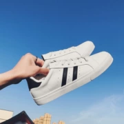 Giày nam thoáng khí mùa thu giày thông thường Giày nhỏ màu trắng Phiên bản Hàn Quốc của xu hướng giày đậu nam giày sinh viên giày thoáng khí