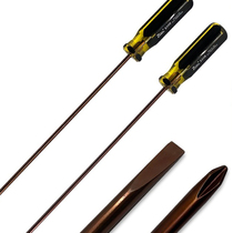 Flat car sewing machine special flat-blade screwdriver long shaft extension screwdriver cross 12-inch long handle with magnetic repair