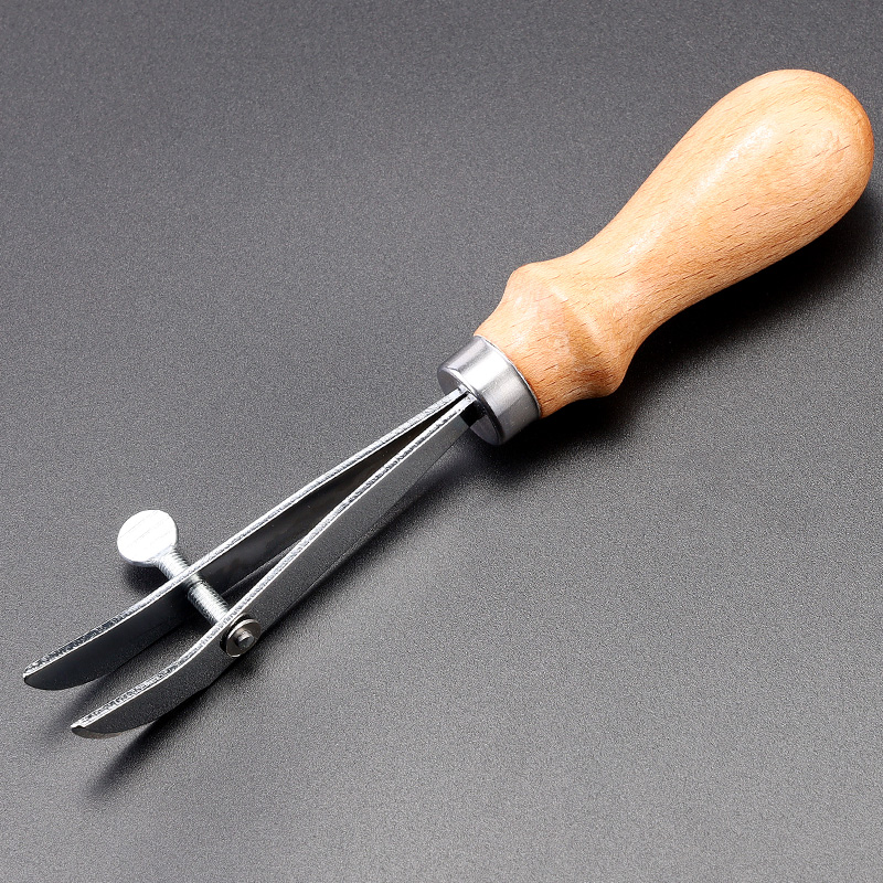 DIY Handmade Leather Adjustable Edger Groove Leather Art Carving Leather Tool Spacing Wheel Edger Distance Scribbler