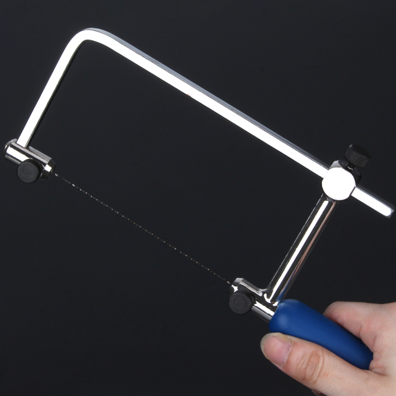 Mini jig saw U-shaped pull flower saw Fish saw bow Bodhi small hand saw woodworking wire saw DIY model saw