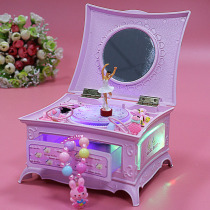 Music box Eight soundboxes Girls girls girls first accessories box little girl Princess 12-10 Childrens birthday present Water crystal ball
