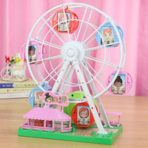 Skyscraper Wheel Toy Music Box Clockwork Eight Soundbox Swing of Trojan Horse Princess Childrens Birthday Gift Water Crystal Ball
