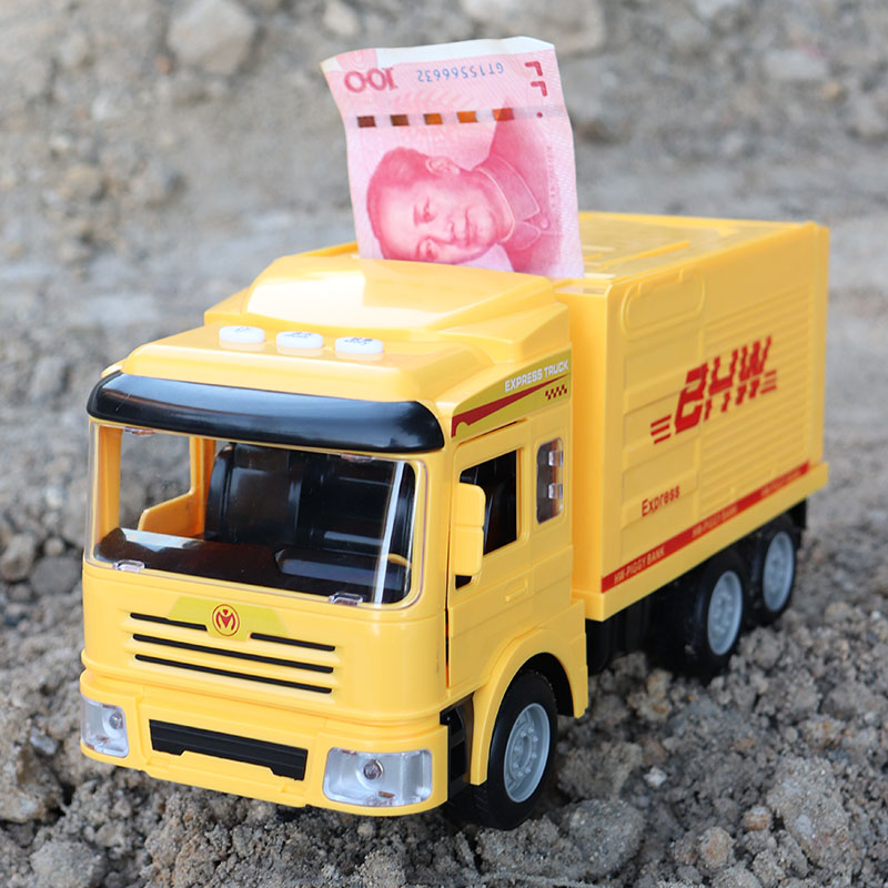 Cash delivery car deposit money pot password box children anti-fall car boy girl intelligent deposit box 61 Children's Day gift