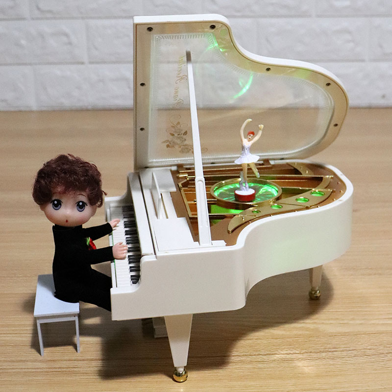 Piano Music Box Music Box Rotating Crystal Ball Dancing Ballet Girl Princess Girl Toddler Child Birthday Gift