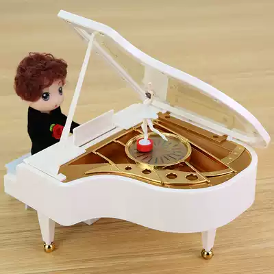 Piano Music Box Music Box Girls Rotating Dance Ballet Girl Sky City Children's Birthday Gift Box