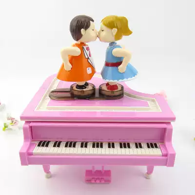 Piano Music Box Music Box Female Rotating Dance Ballet Girl Cute Creative Birthday Children's Day Gift