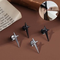 Shinkang cross earrings punk retro men and women earring fashion student titanium steel 2021 New Tide single