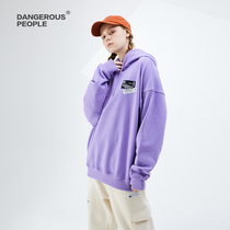 Dangerouspeople Xue Zhuqing DSP stamping letter printing with hat country-tide loose couple jacket