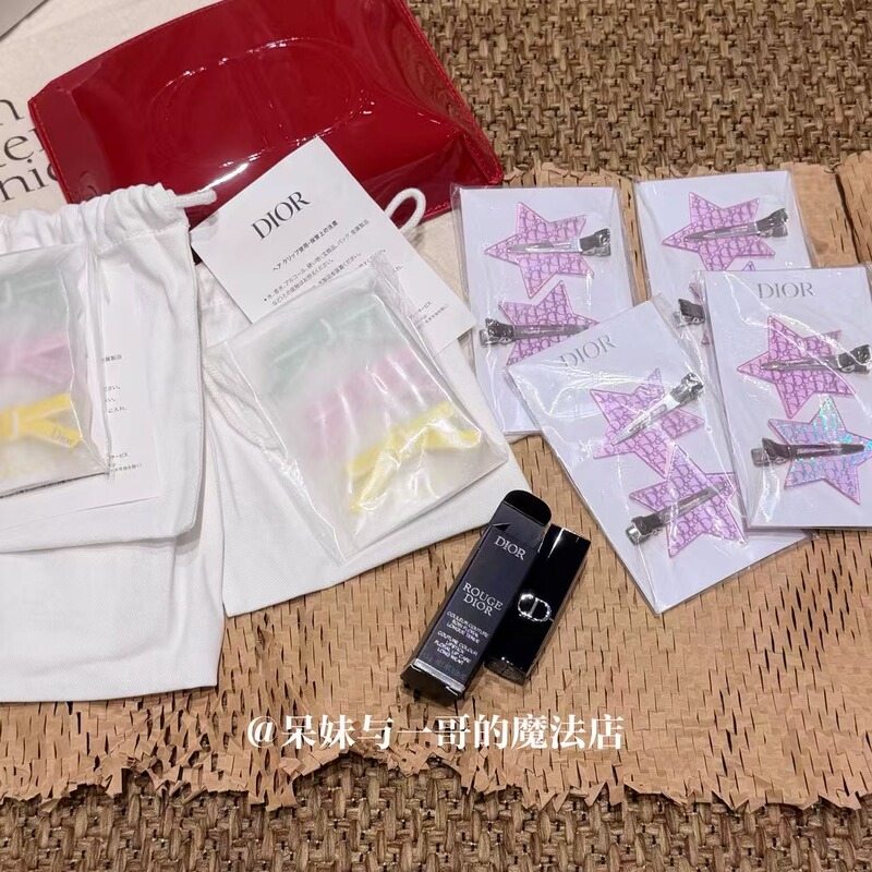 【Japan Exclusive】In-Stock Dior Miniatures: Lipstick, Hairpin, Travel Set, Genuine Merchandise