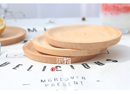 Elm món ăn tráng miệng đĩa trái cây Nhật Bản sáng tạo tấm gỗ Ăn sáng món ăn bằng gỗ rắn khay khay cốc cốc coaster món ăn thìa gỗ