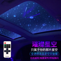 Starry sky top anti-explosion film Insular adhesive film invisible and transparent liquid crystal car Panoramic skylight Shining Star empty film retrofit