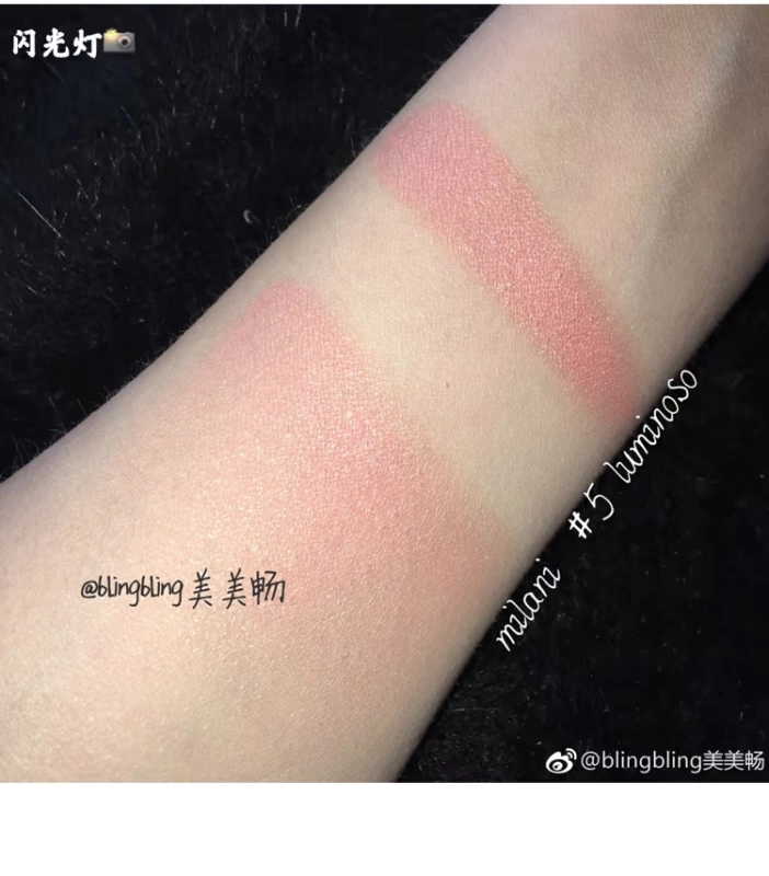 Milani khoáng chất làm mờ má hồng chính hãng trang điểm sửa chữa năng lực độ bóng cao phấn rouge phấn cực khoái ngọc trai không thấm nước Hoa Kỳ