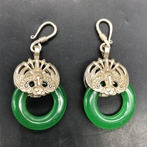 Ancient Playing Antique Chore Collection Great Qing Dry Londonyear Bat Cirque Earrings Earrings Pair A Price Special Price