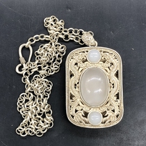 Antique antique miscellaneous collection antique Qianlong year double dragon play bead pendant special price