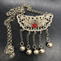 Collection of antiques and miscellaneous items double lion and hydrangea silver lock made during the Qianlong reign of the Qing Dynasty double lion silver lock on sale