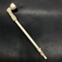 Antiques and miscellaneous collections antique Qianlong year-made faucet cigarette pouches stems and dry cigarette pouches extended models