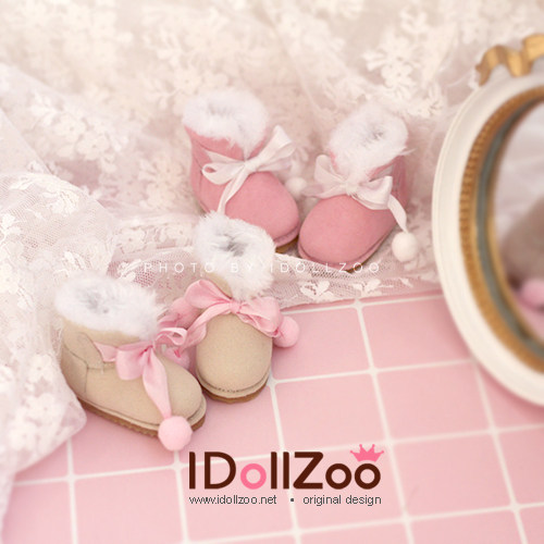 YOSD Eva Shoes Wool Ball Snowy Boots 6 Points BJD AI Kikipop BB Va Clothes Shoes