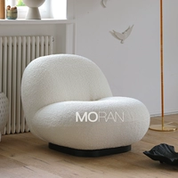 Ткань из смесовой шерсти кремового цвета (двусторонняя черная основа)