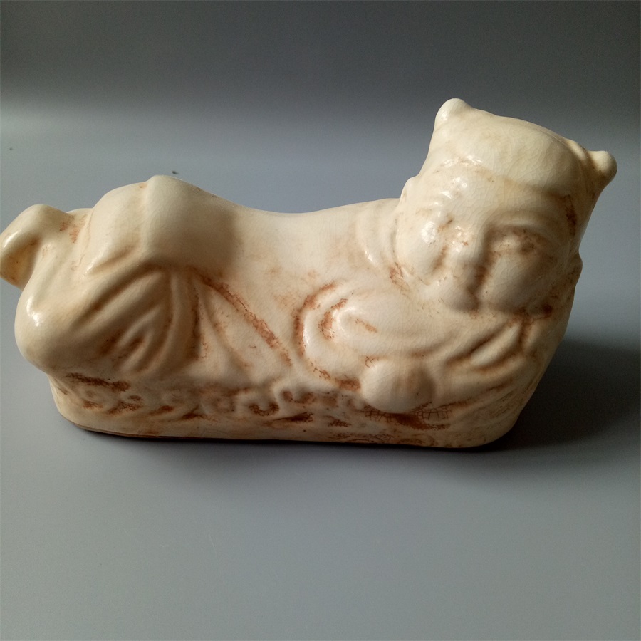 Song Ding Kin Ceramic white glazed child pillow Antique porcelain boutique antiques antique antiques to do old boutique collection