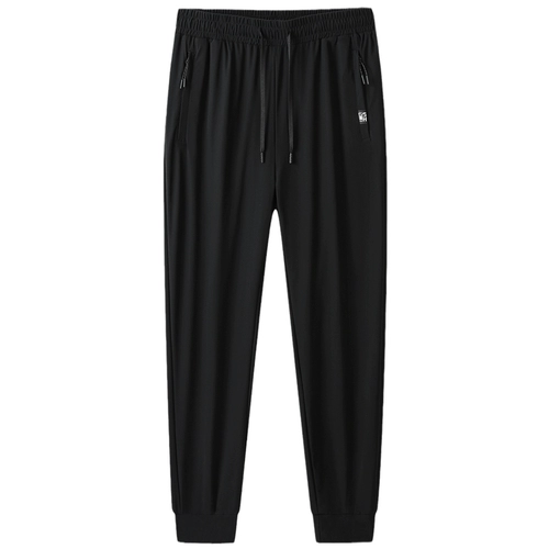 Летние шелковые быстросохнущие тонкие дышащие дорожные штаны, большой размер, для бега